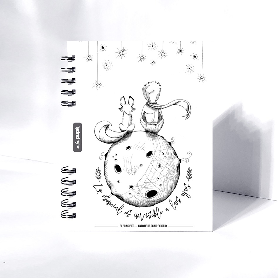 Cuaderno c/anillo 15x21 - El principito (lineal).