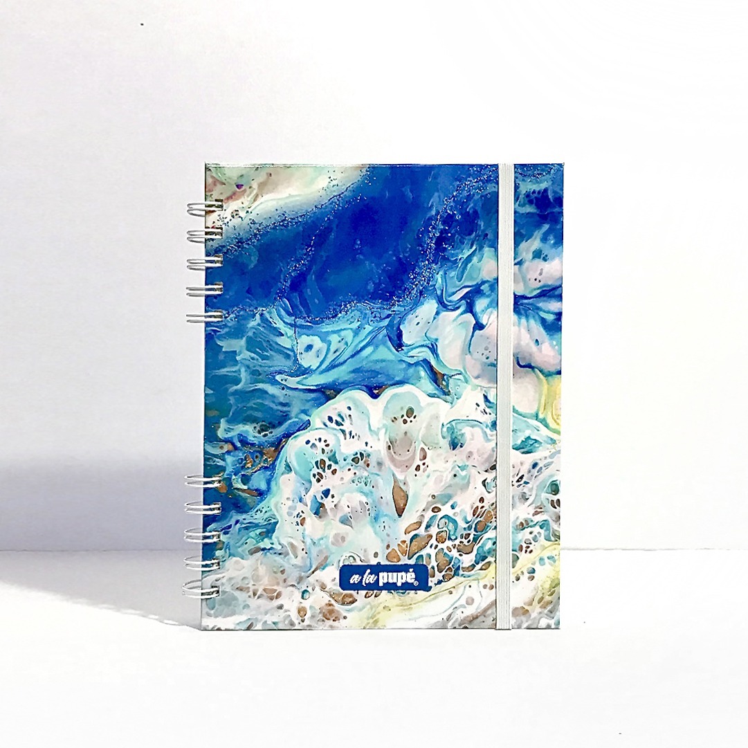 Cuaderno c/anillo 15x21 - Mármol color 3.