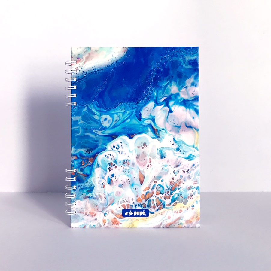 Cuaderno c/anillo 18.5x27 - Mármol color 3.