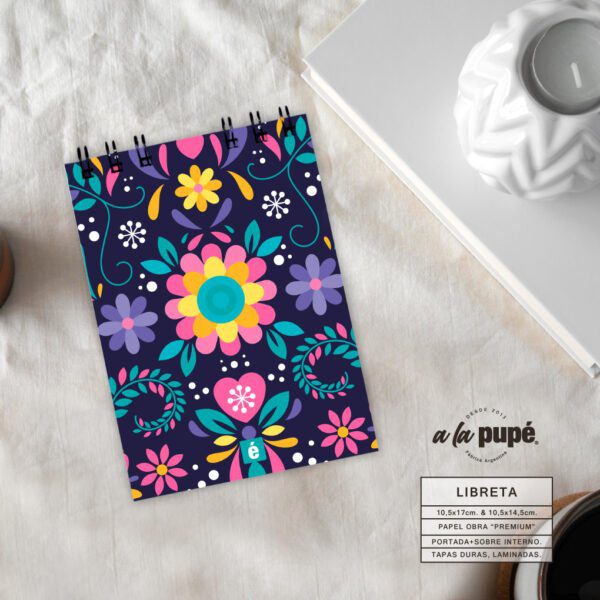 Libreta c/anillo - Tapiz México 8.