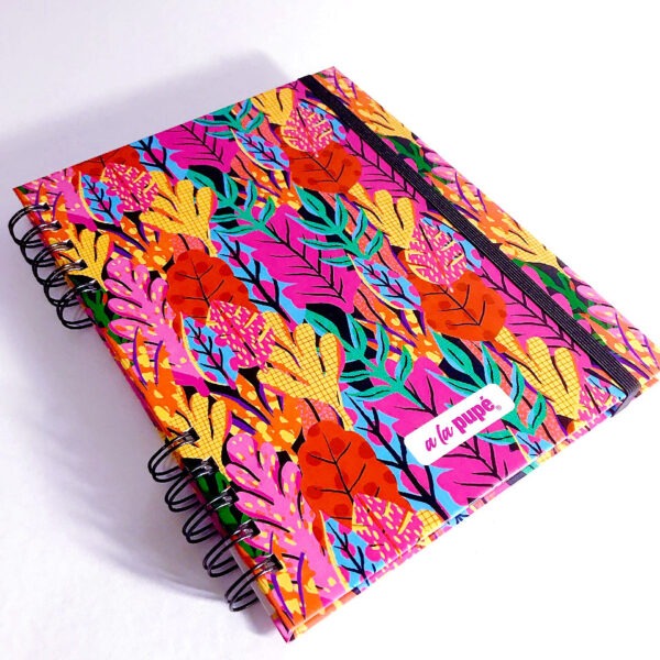Cuaderno c/anillo 15x21 - Floreado #35 - Imagen 2