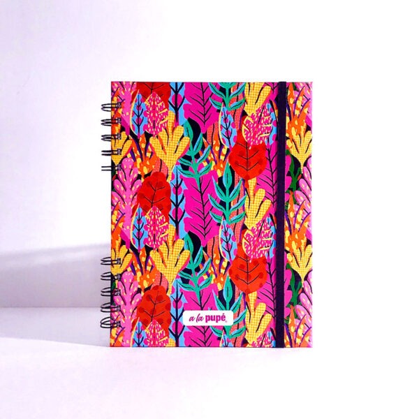 Cuaderno c/anillo 15x21 - Floreado #35