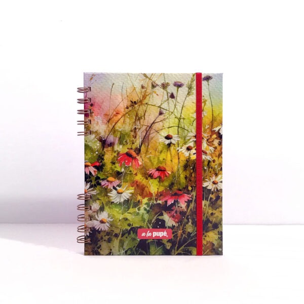 Cuaderno c/anillo 15x21 - Flores silvestres