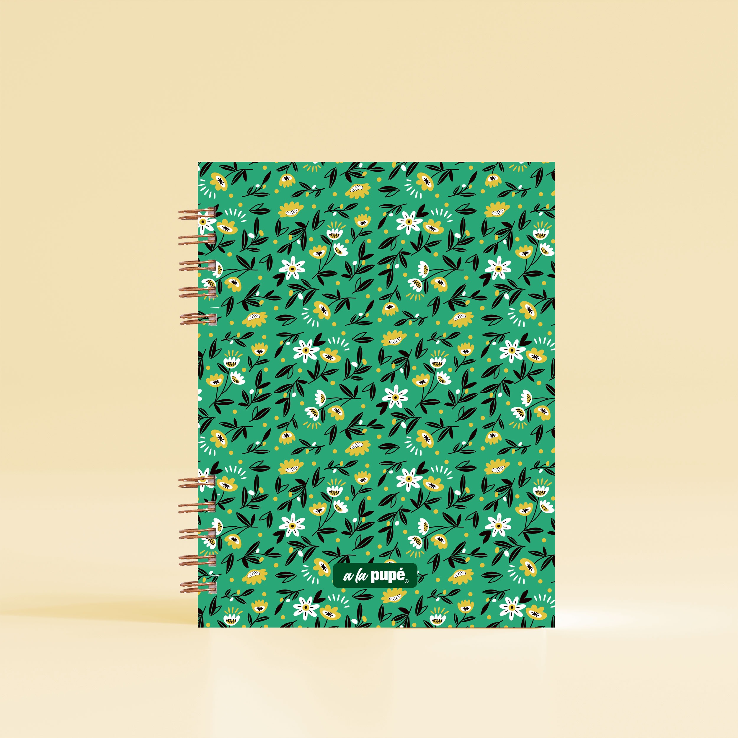 Cuaderno c/anillo 18.5x27 - Floreado 20.25