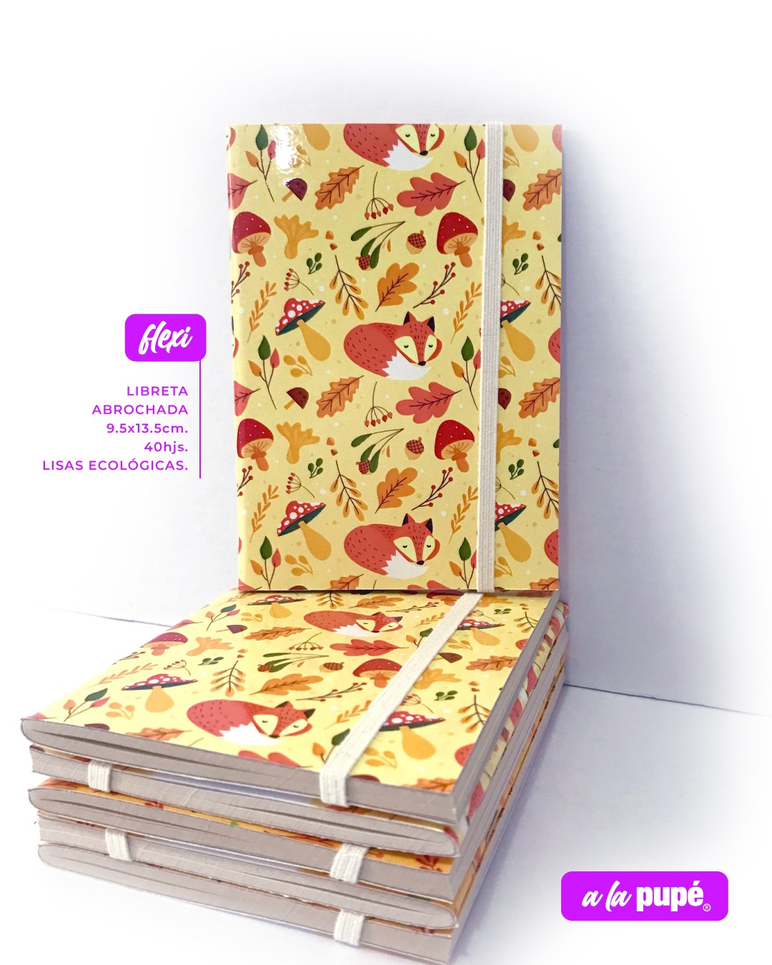 Libreta Flexi abrochada 9.5x13.5 - OTOÑO ZORRITO