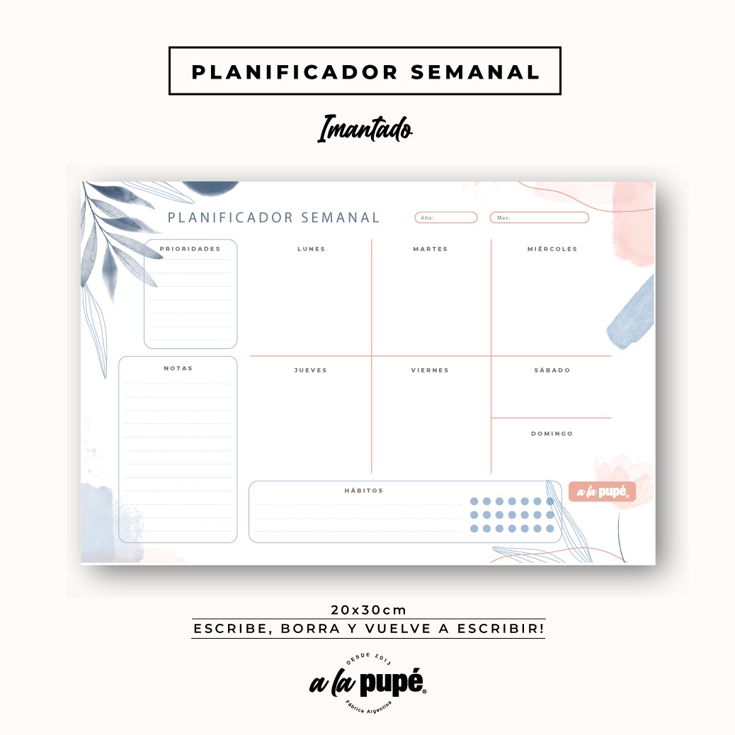 Planificador Imantado Semanal - 7.25