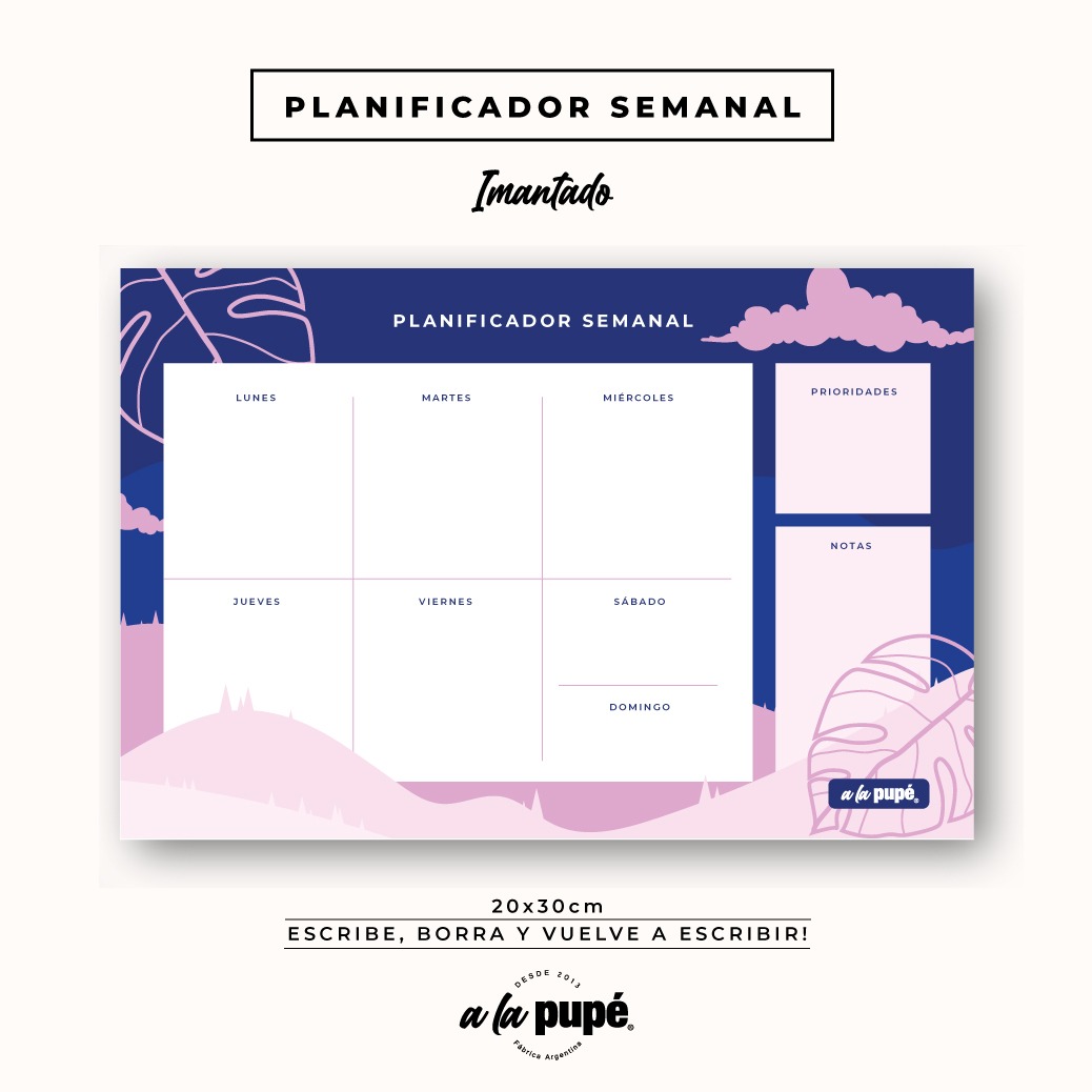 Planificador Imantado Semanal - 8.25