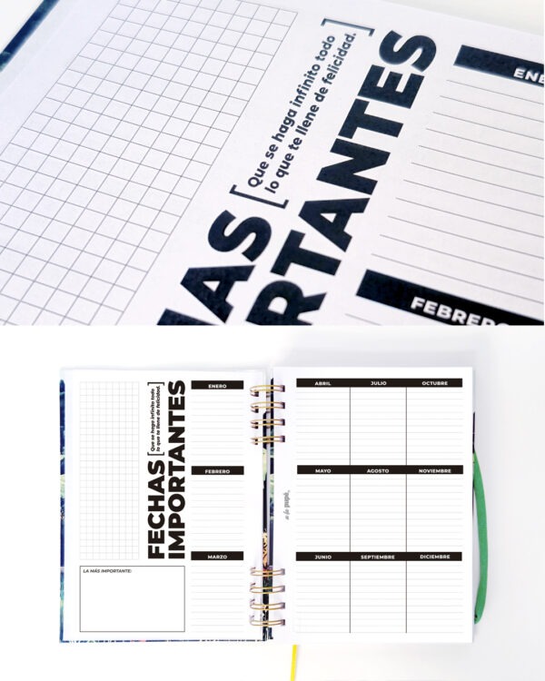 Agenda perpetua, semanal. - Girasoles. - Imagen 5