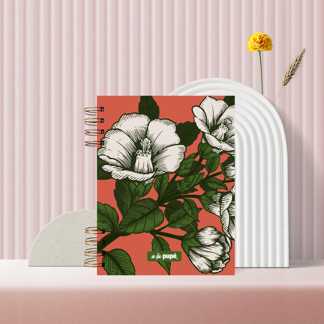 Agenda perpetua, semanal. - Floreado 23.25