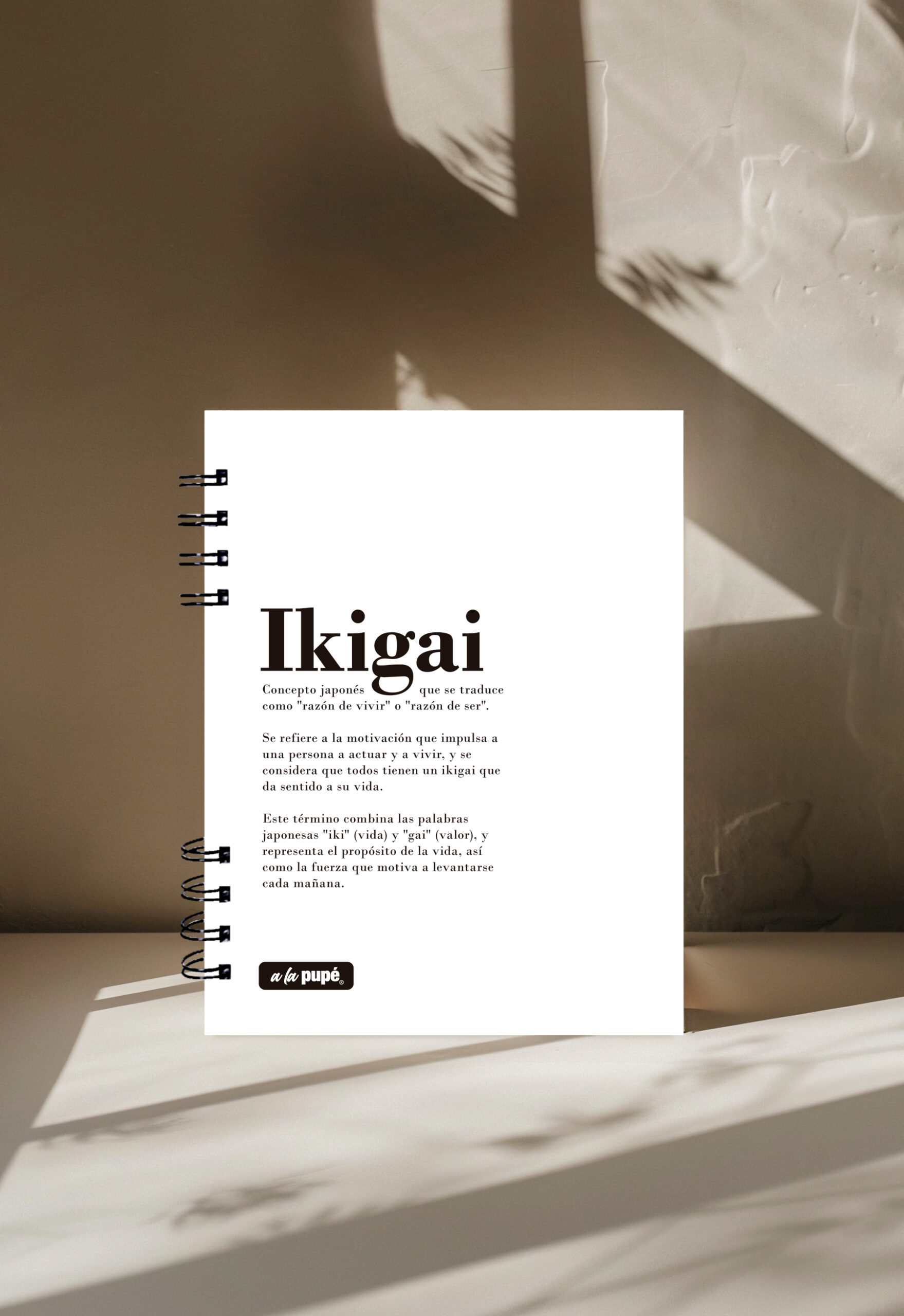 Cuaderno c/anillo 15x21 - Ikigai