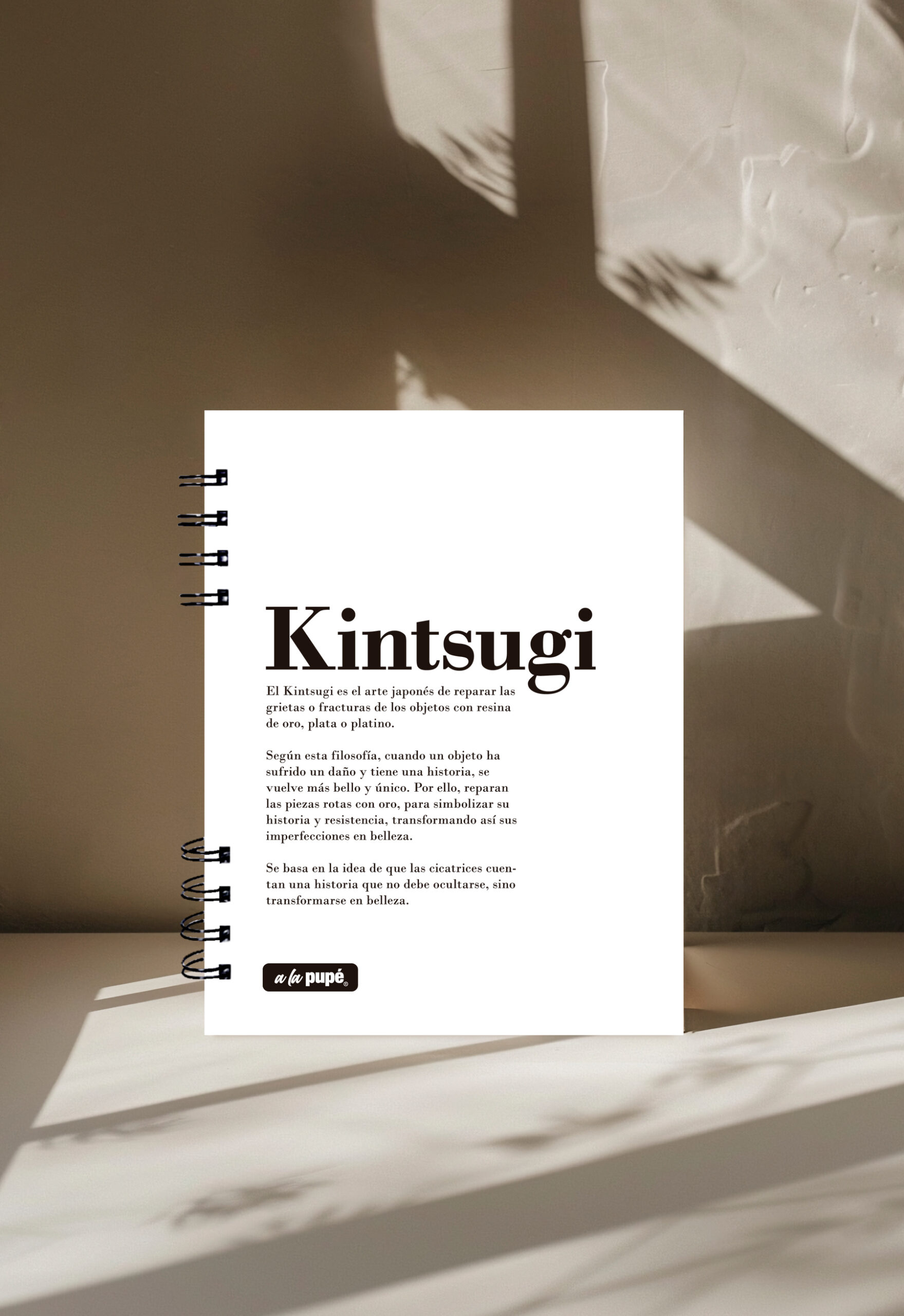 Cuaderno c/anillo 15x21 - Kintsugi