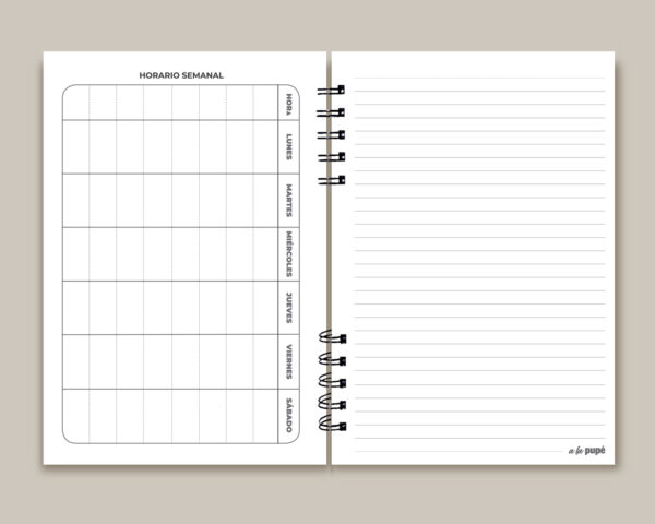 Cuaderno c/anillo 18.5x27 - Clásico - Imagen 4